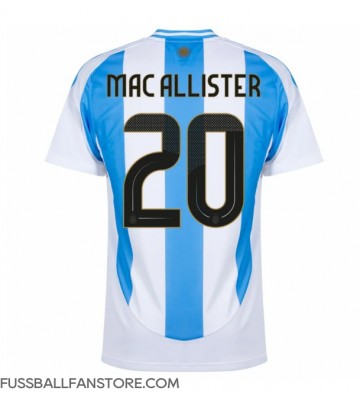 Argentinien Alexis Mac Allister #20 Replik Heimtrikot Copa America 2024 Kurzarm